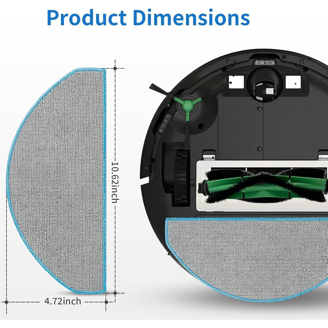6 Almohadillas de Reemplazo BUXEBUX para iRobot Roomba Combo