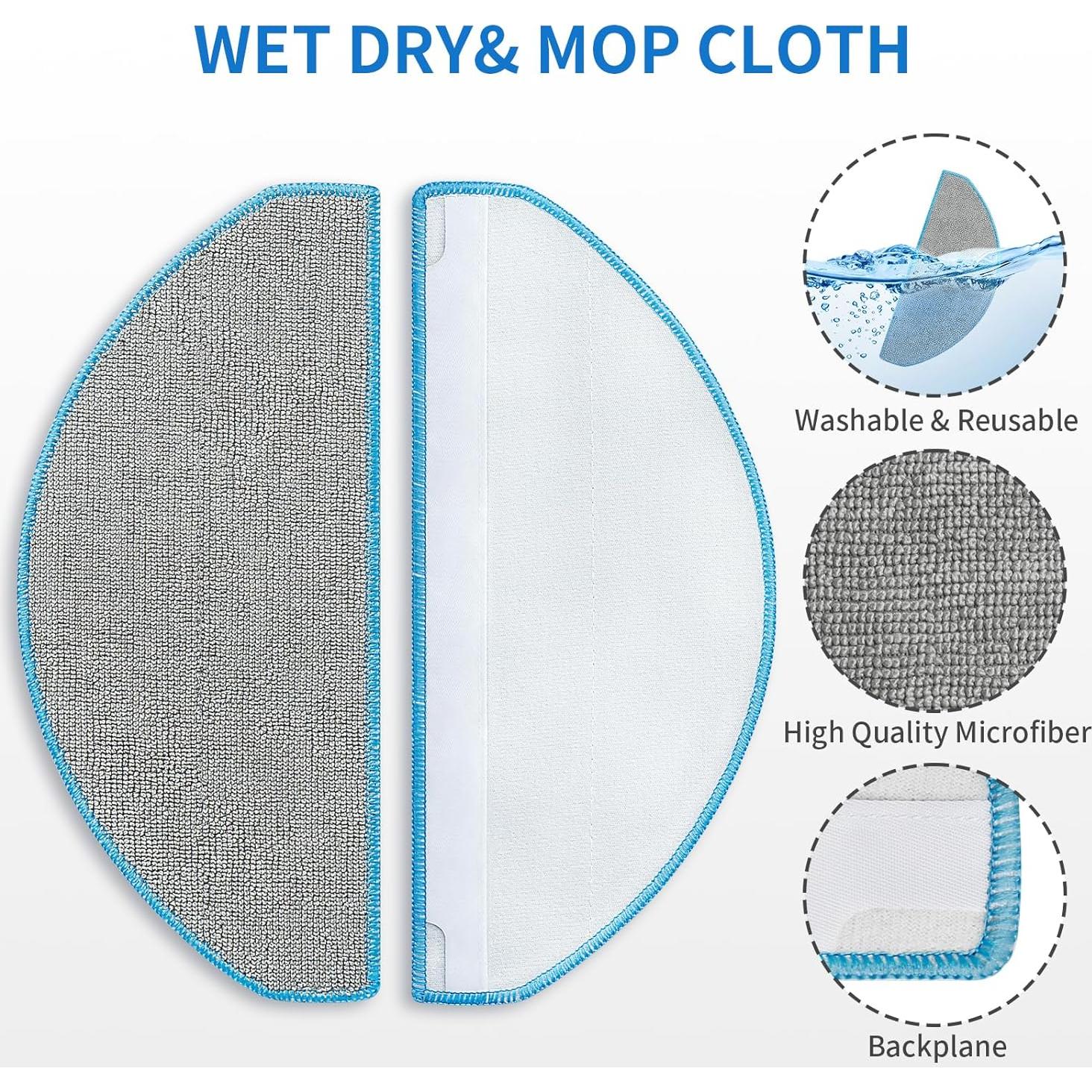 6 Almohadillas de Reemplazo BUXEBUX para iRobot Roomba Combo