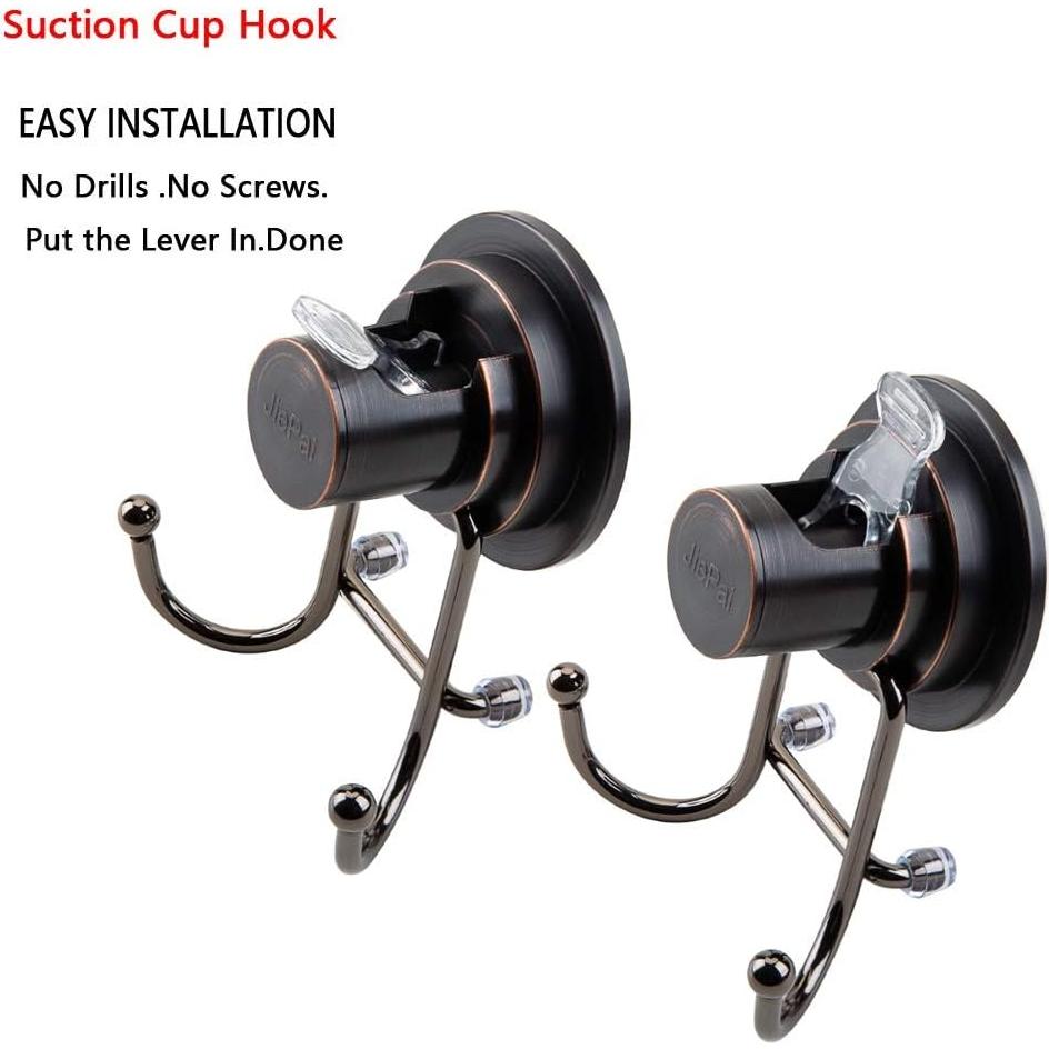 Gancho de Ventosa JiePai para Ducha y Cocina - Bronce