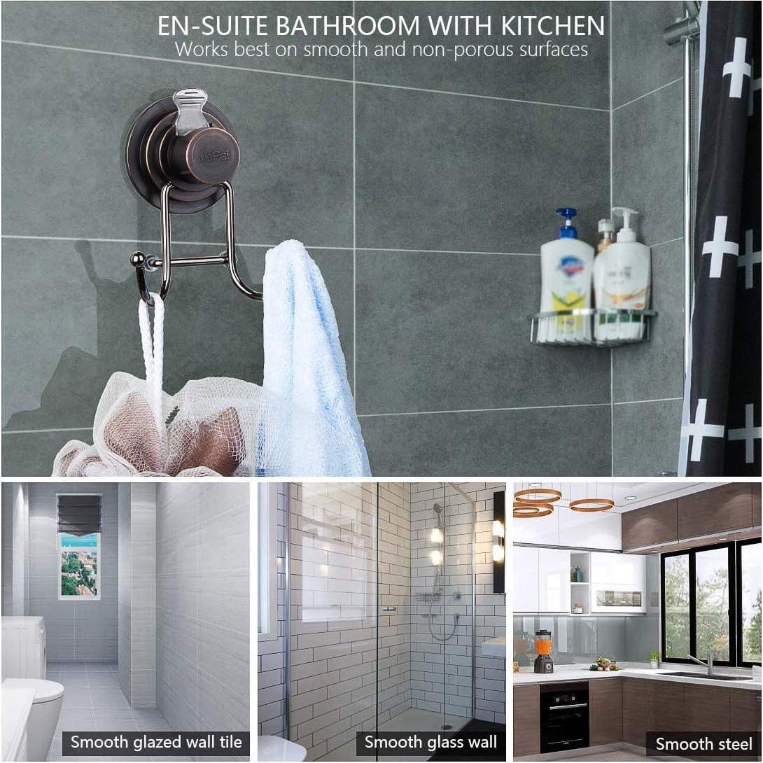 Gancho de Ventosa JiePai para Ducha y Cocina - Bronce