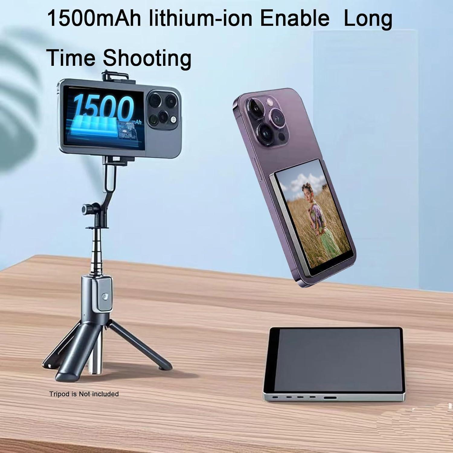 Monitor Selfie Magnético Genérico para iPhone - 10.1 cm