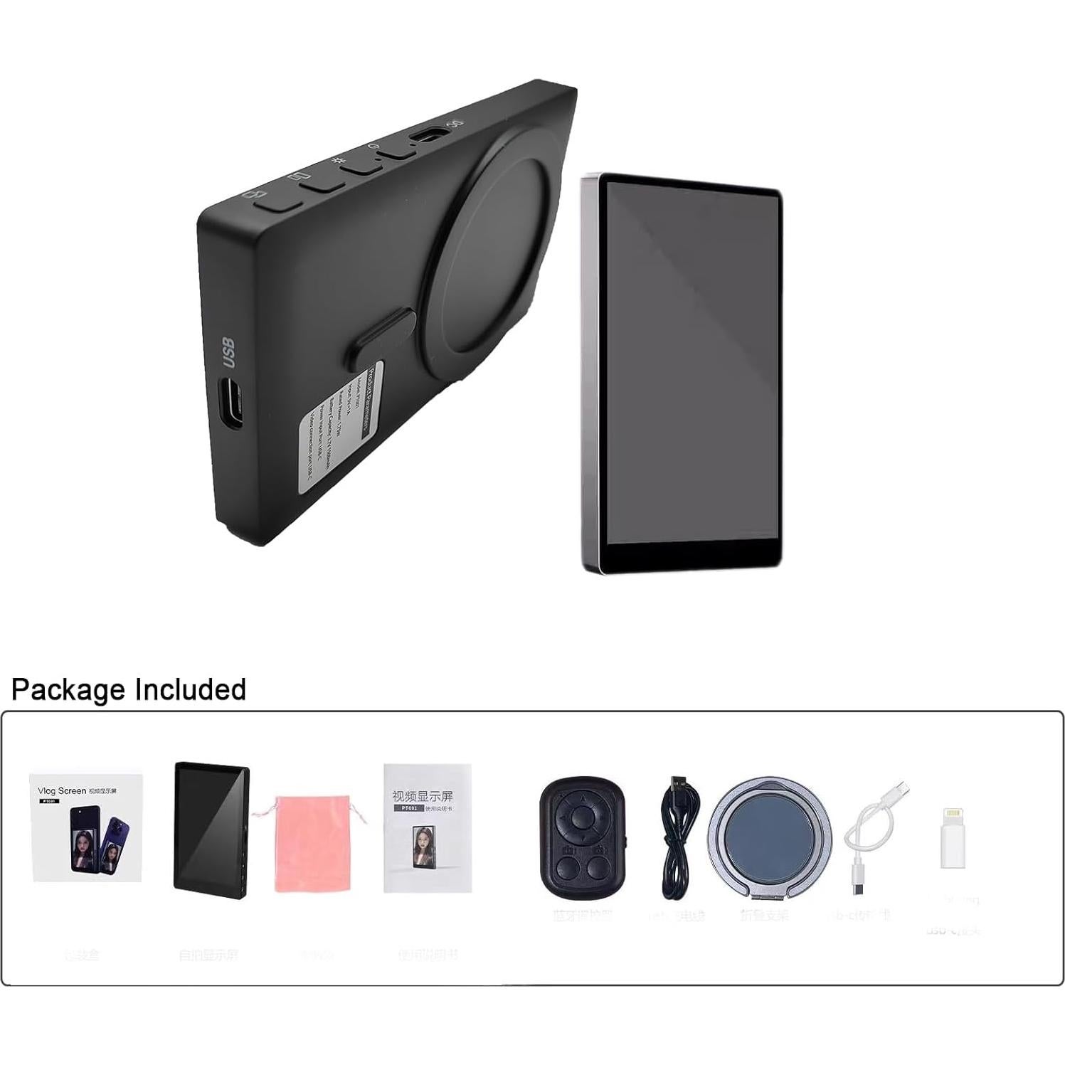 Monitor Selfie Magnético Genérico para iPhone - 10.1 cm