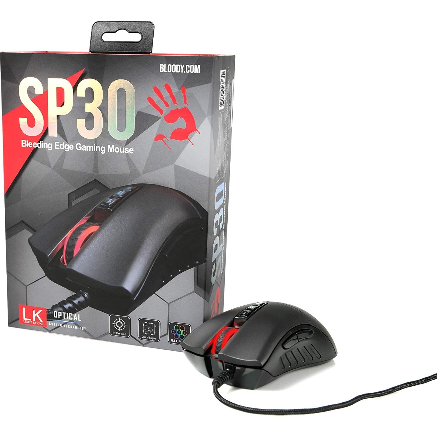 Ratón Gaming Óptico Ergonómico Bloody SP30 - 12000 DPI