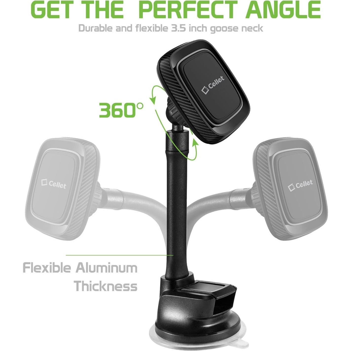 Soporte magnético para teléfono Cellet con cuello de ganso