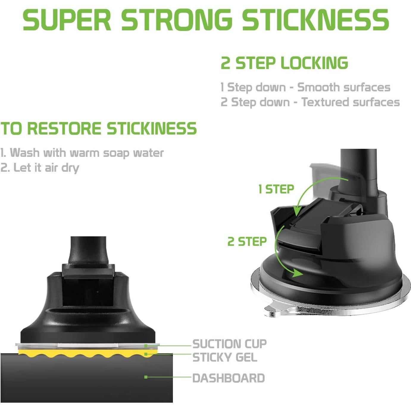 Soporte magnético para teléfono Cellet con cuello de ganso