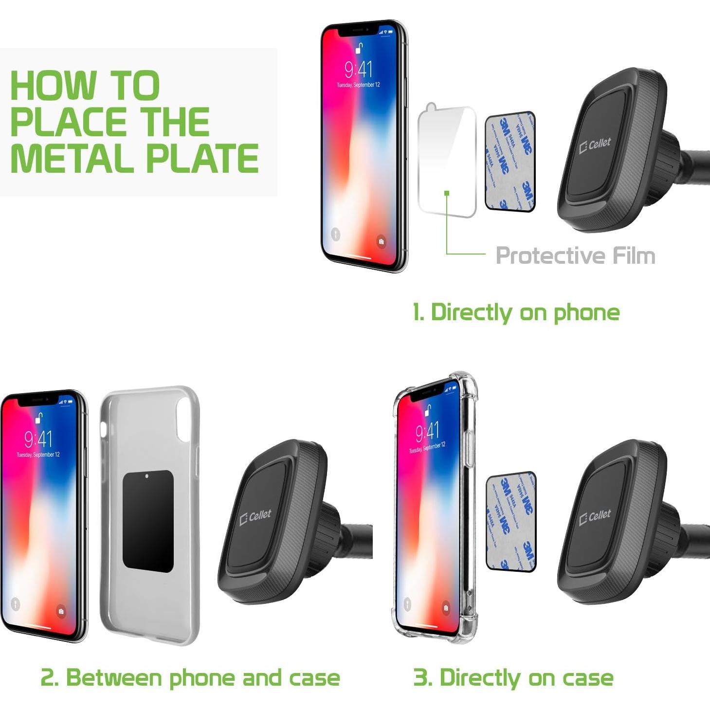 Soporte magnético para teléfono Cellet con cuello de ganso