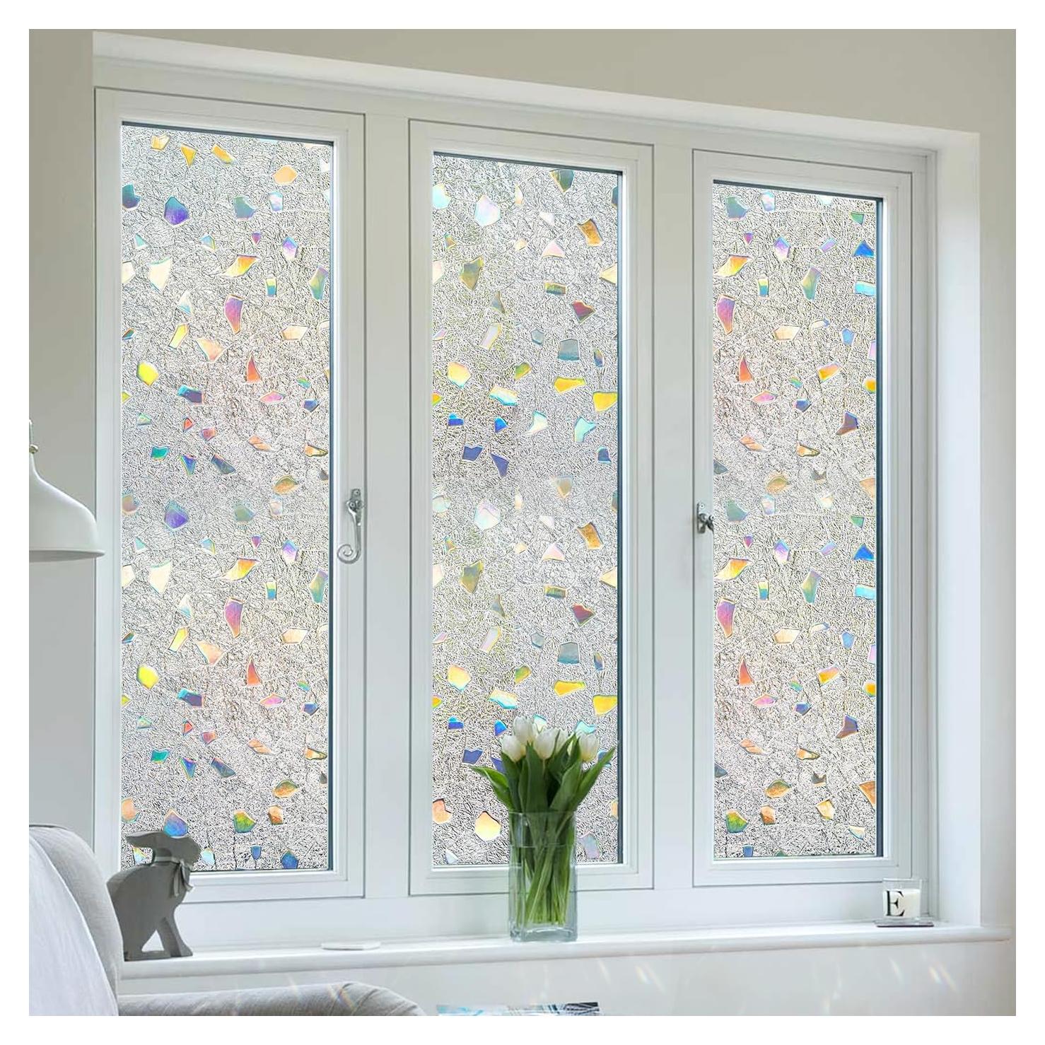 Película de Privacidad DULEIXUFHEE 60x200 cm Vinilo 3D