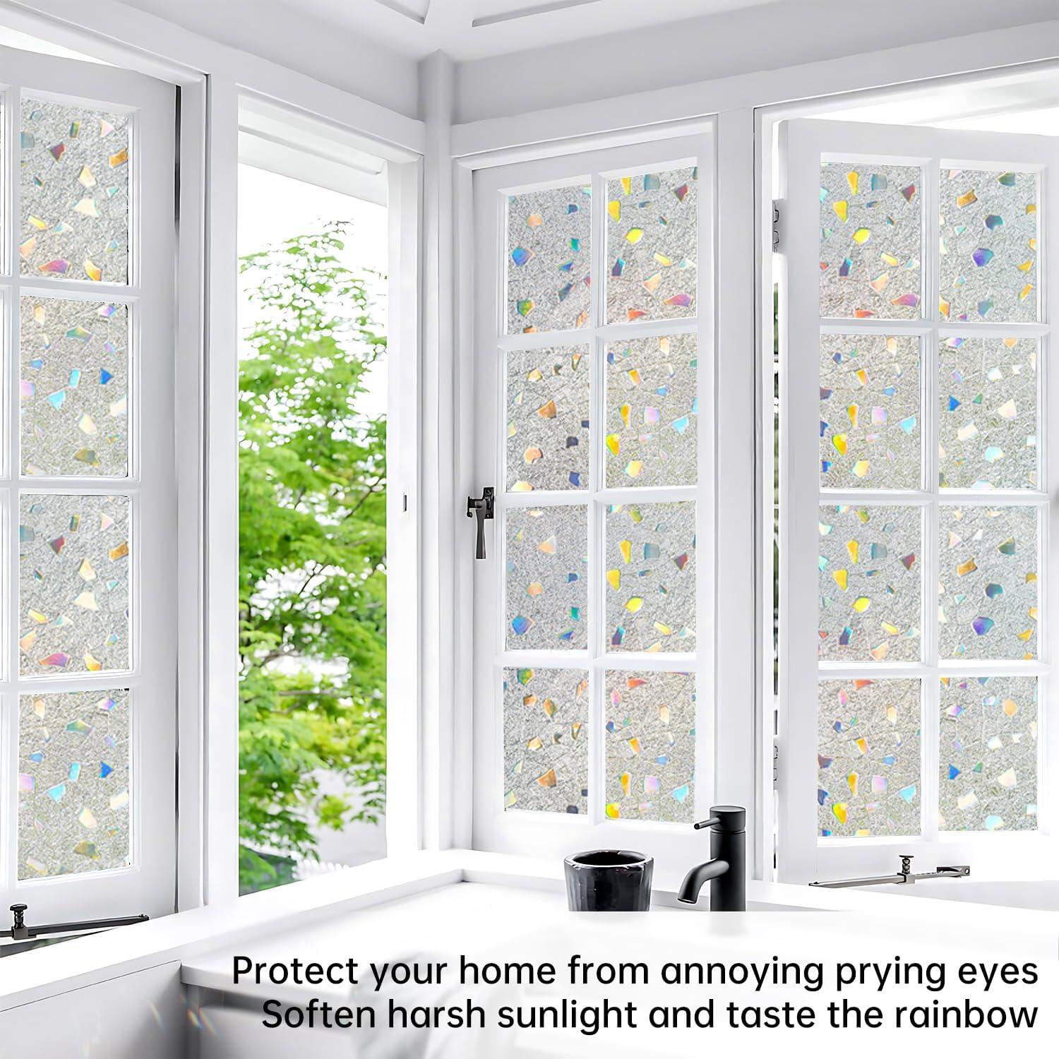 Película de Privacidad DULEIXUFHEE 60x200 cm Vinilo 3D