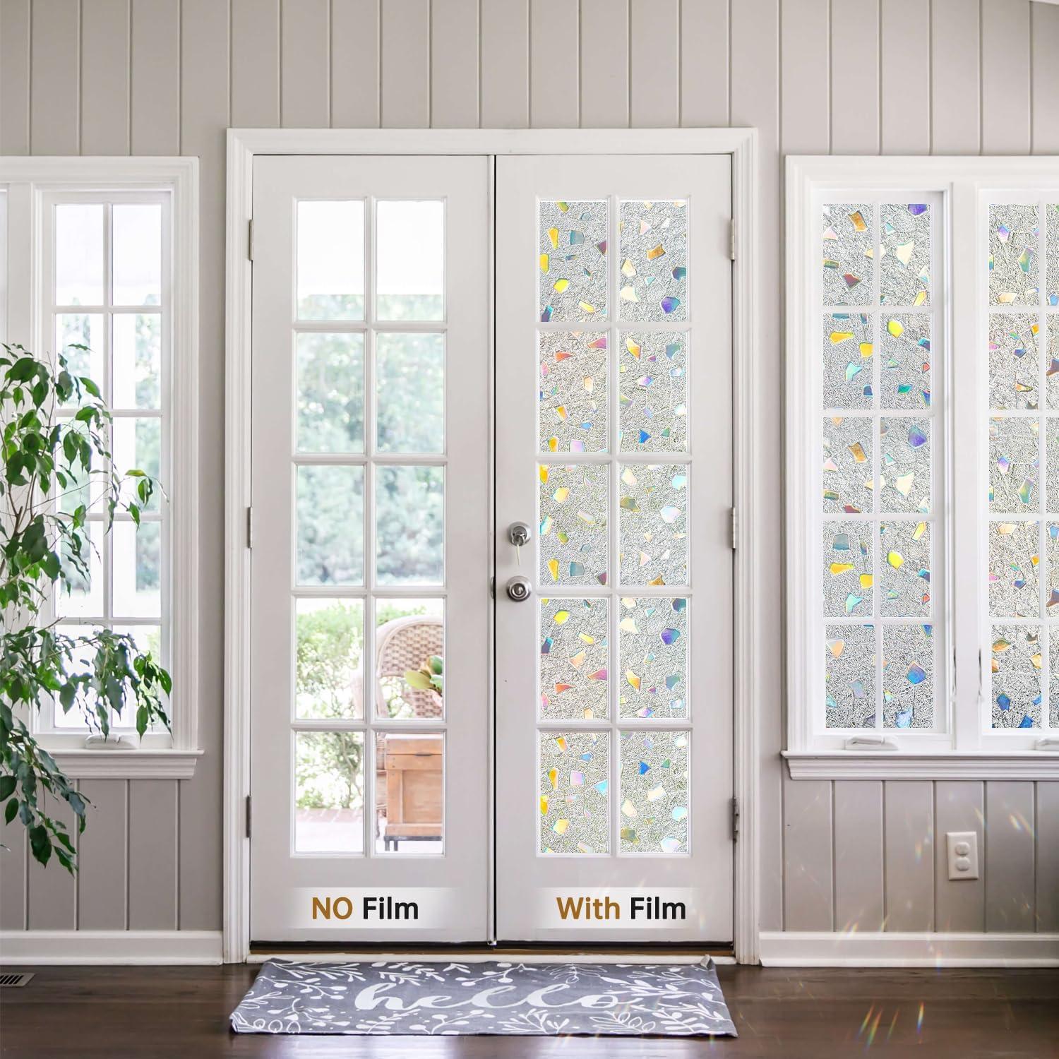 Película de Privacidad DULEIXUFHEE 60x200 cm Vinilo 3D