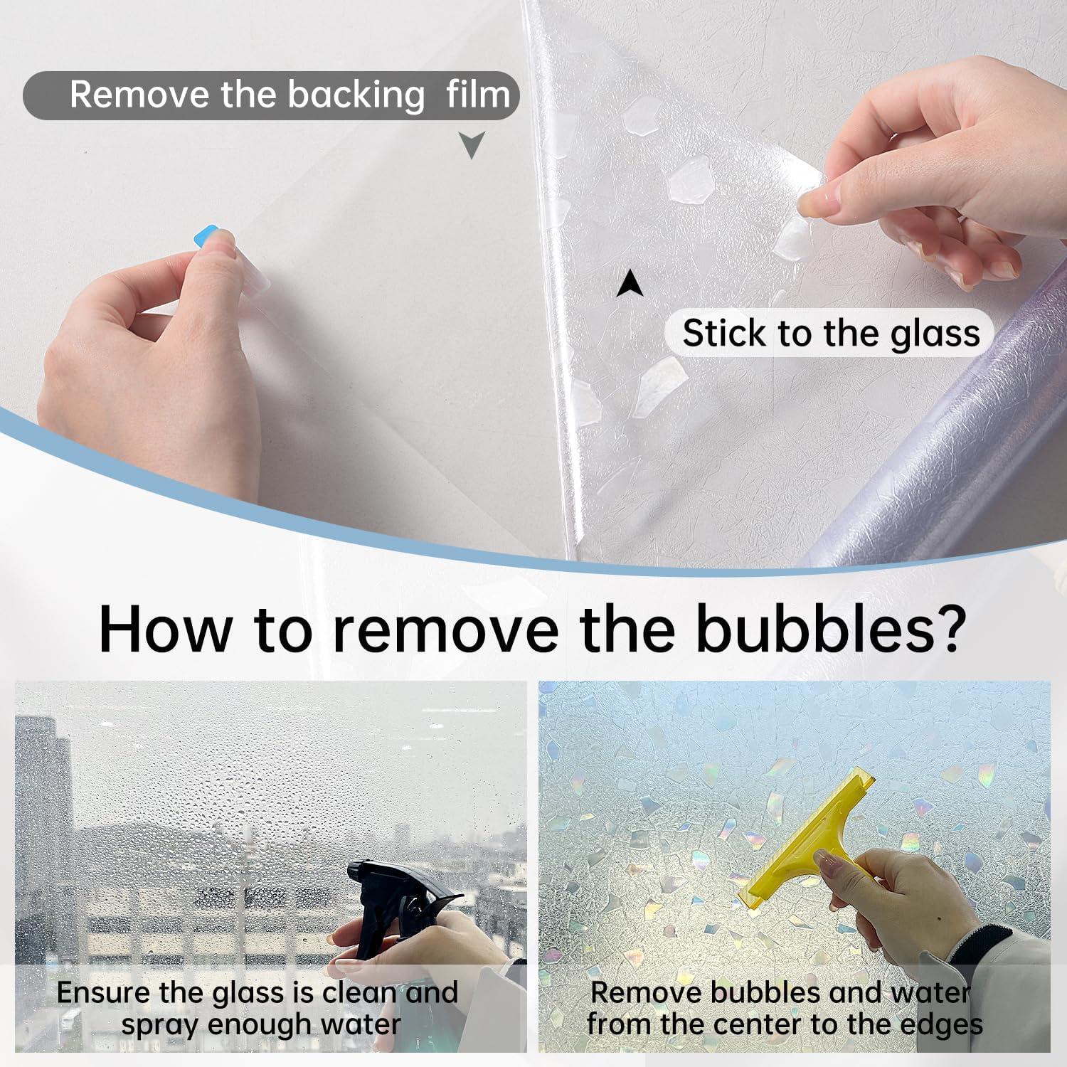 Película de Privacidad DULEIXUFHEE 60x200 cm Vinilo 3D