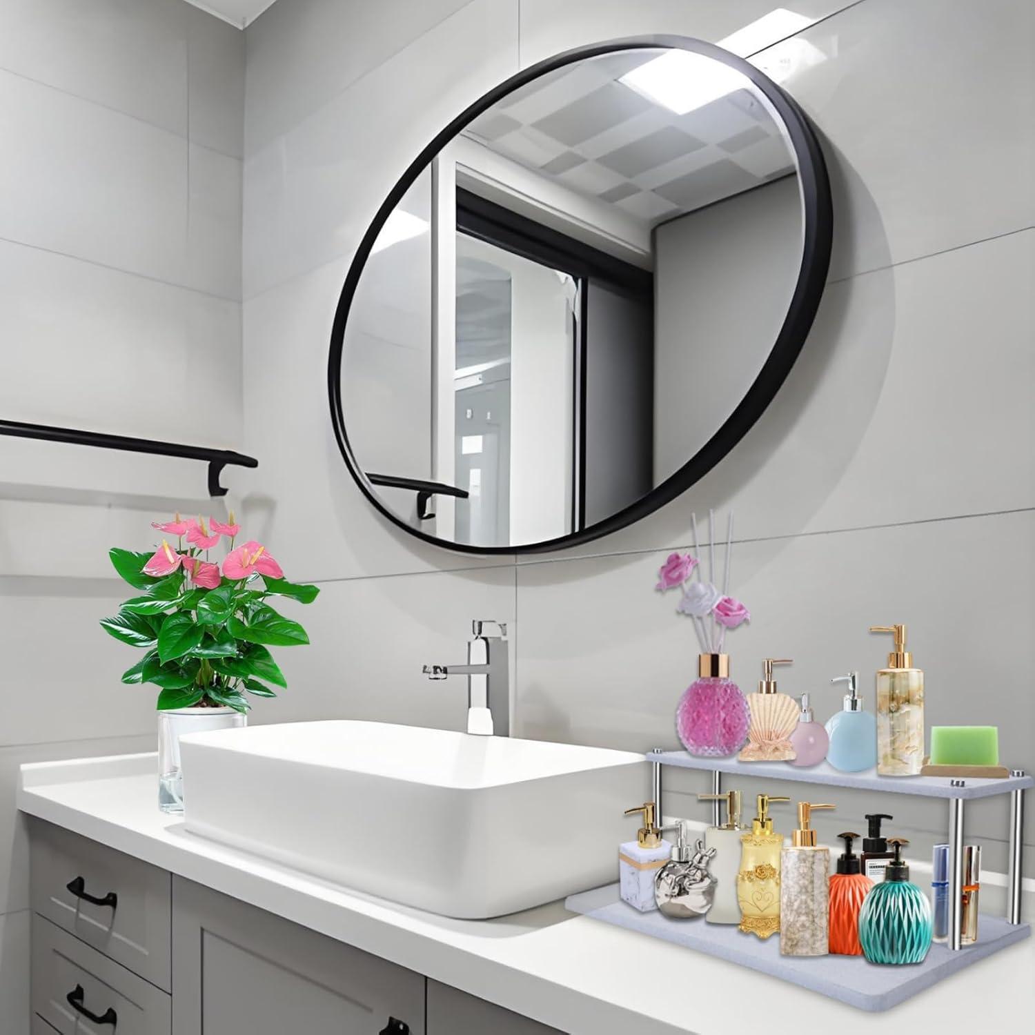 Alfombrilla de Secado de Piedra EOZAIYO 39.9x30 cm Antideslizante