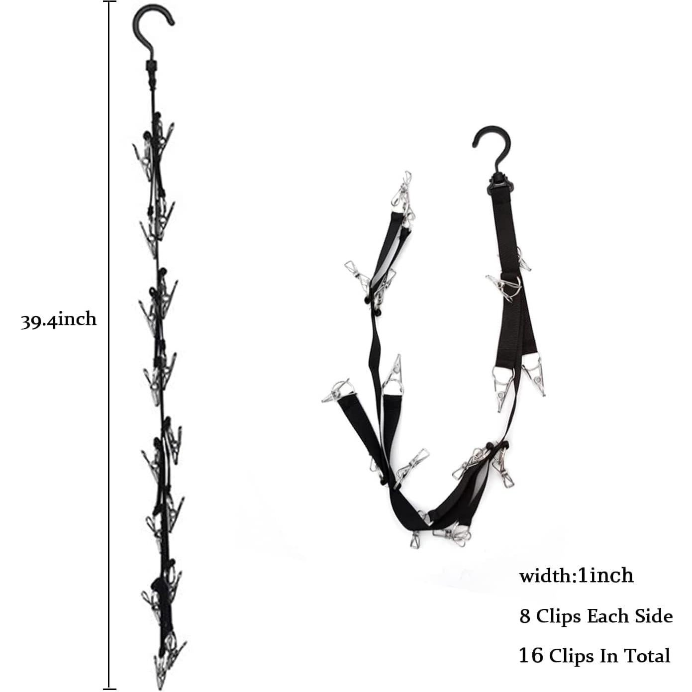 Soporte Organizador de Gorras NOASUNG con 16 Clips Acero Inoxidable