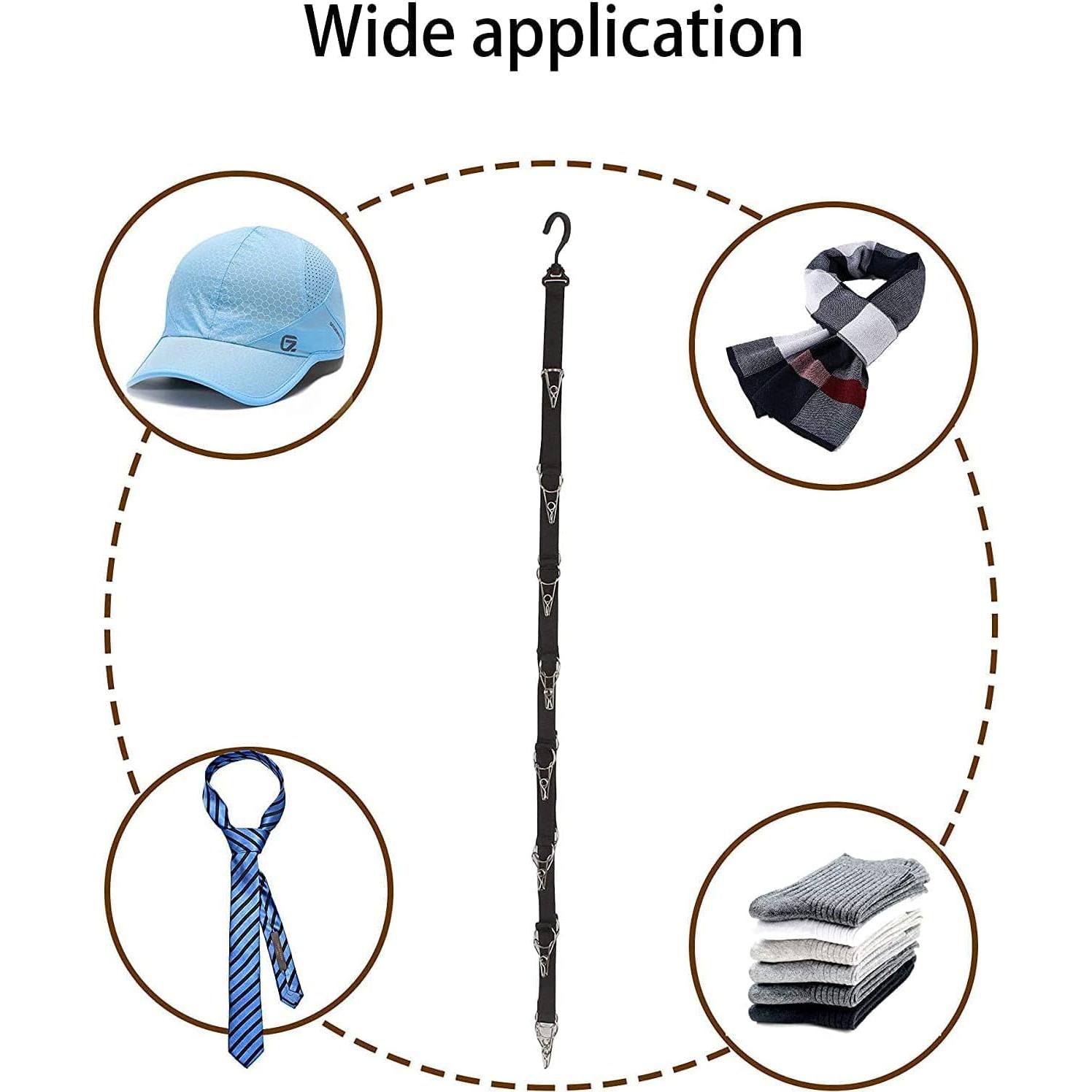 Soporte Organizador de Gorras NOASUNG con 16 Clips Acero Inoxidable