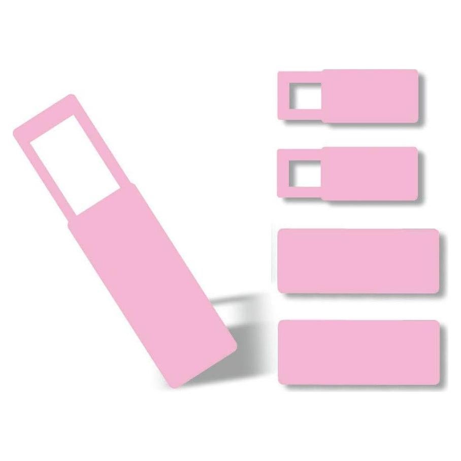 Huaxi Ultra-Thin Webcam Cover Slide Laptop Camera Cover Sticker Blocker for Laptop Apple MacBook iMac iPad Cell Phone Tablet Echo Show Anti Spy Privacy (Pink)