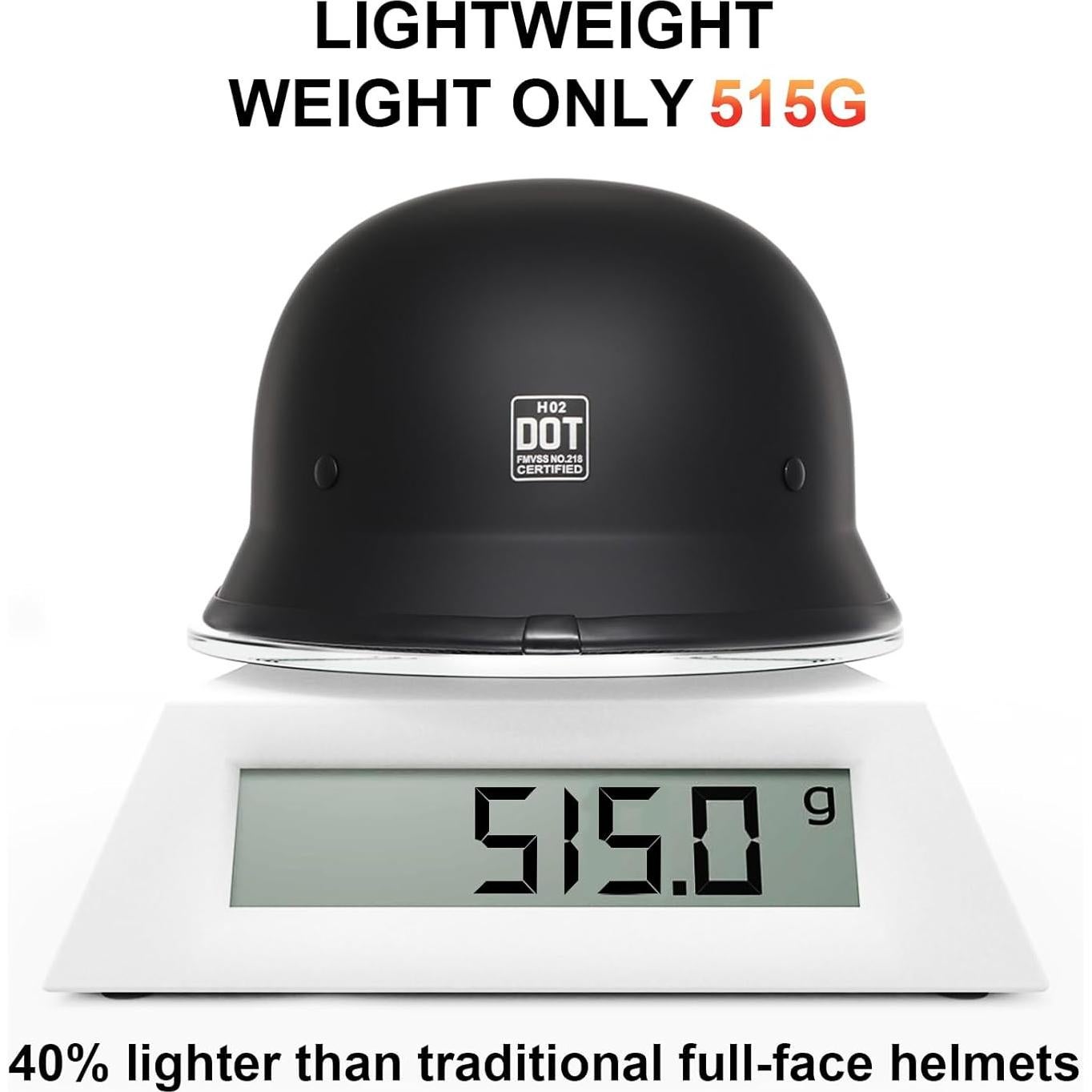 Casco TRIANGLE H02 Retro Unisex Negro Brillante