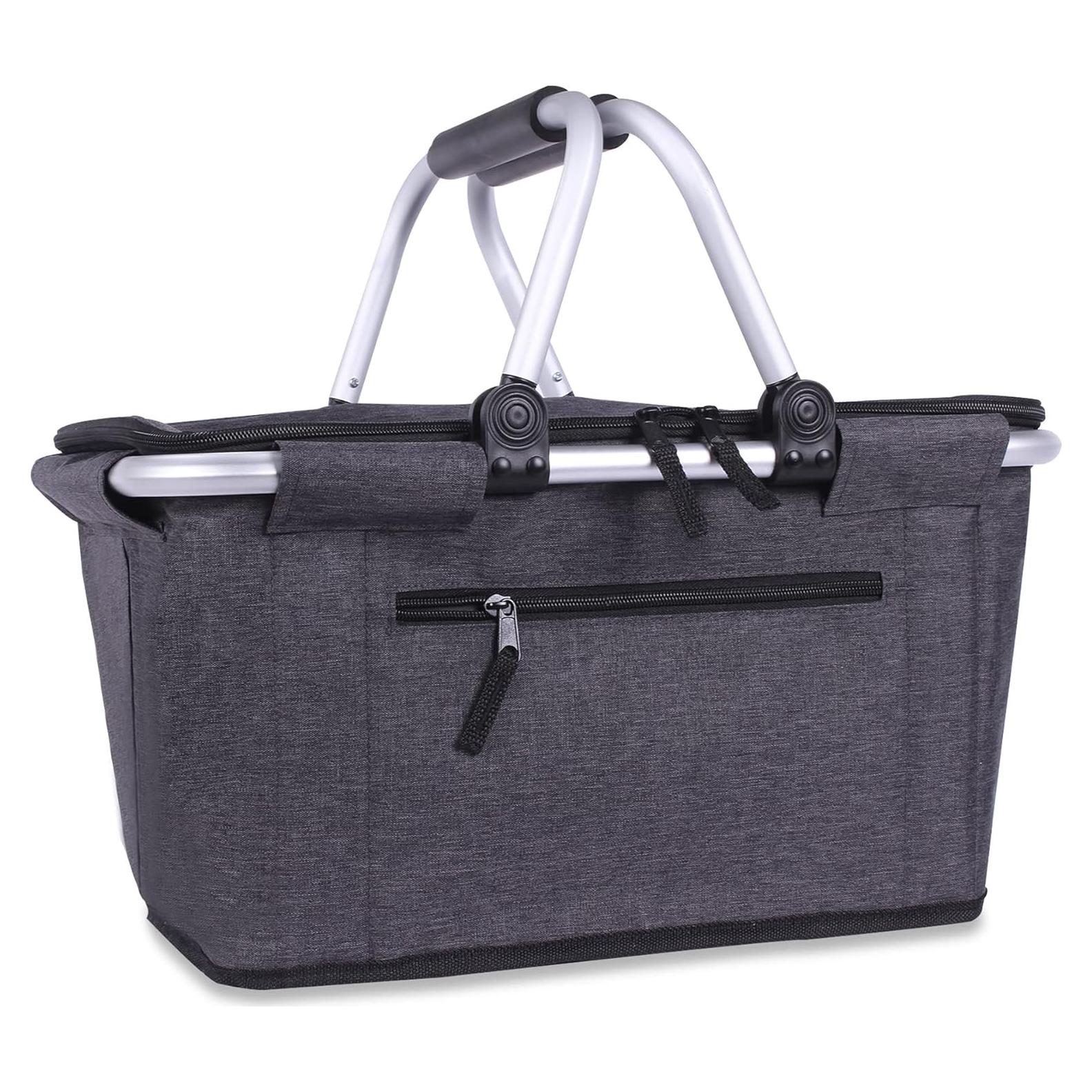 Cesta de Picnic Plegable SIYUAN 27L Aislada Negra