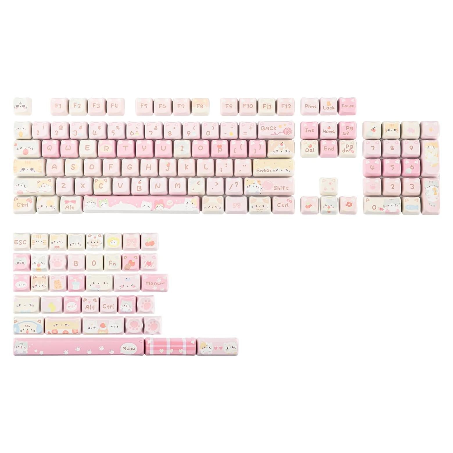 Juego de Teclas KiiBOOM x Maorbeng Meow Squad 142 PBT ANSI