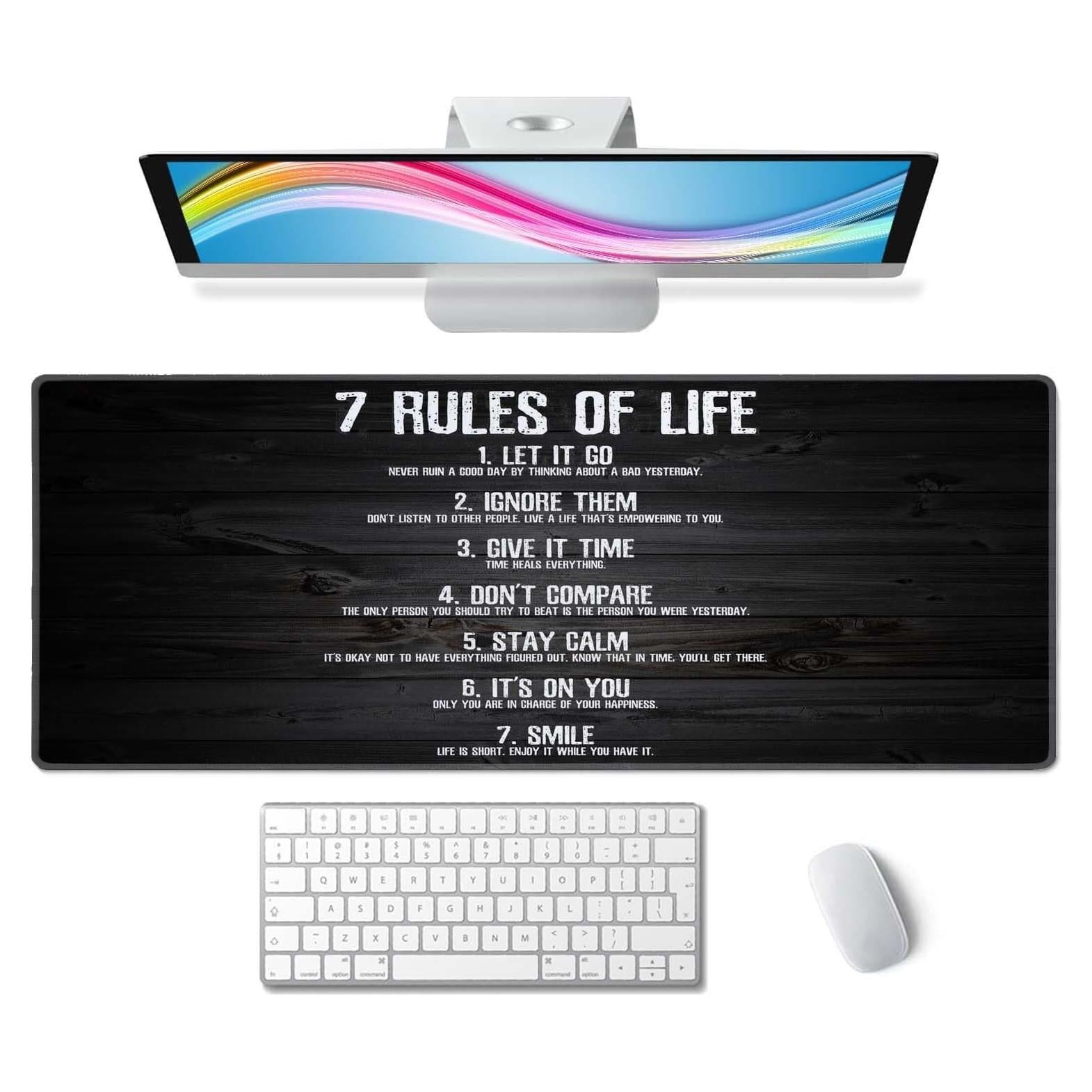 Alfombrilla de Ratón Wasica KUN-XLPAD-8001 800x300mm Antideslizante