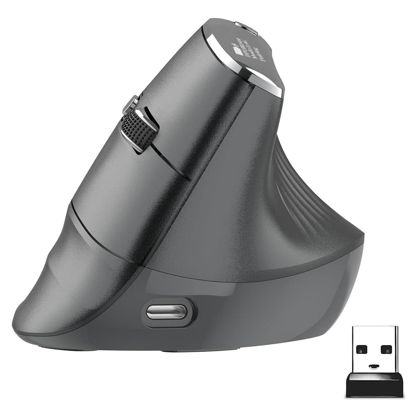 Mouse Ergonómico Vertical Inalámbrico Eelexa M780 5 DPI Ajustables