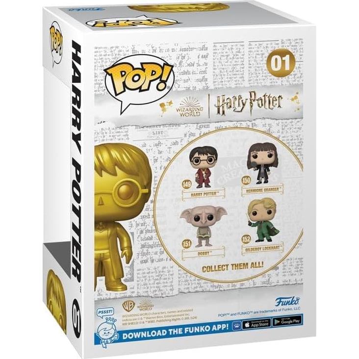 Funko Pop Harry Potter N° 01 Edición Metálica Gold Especial