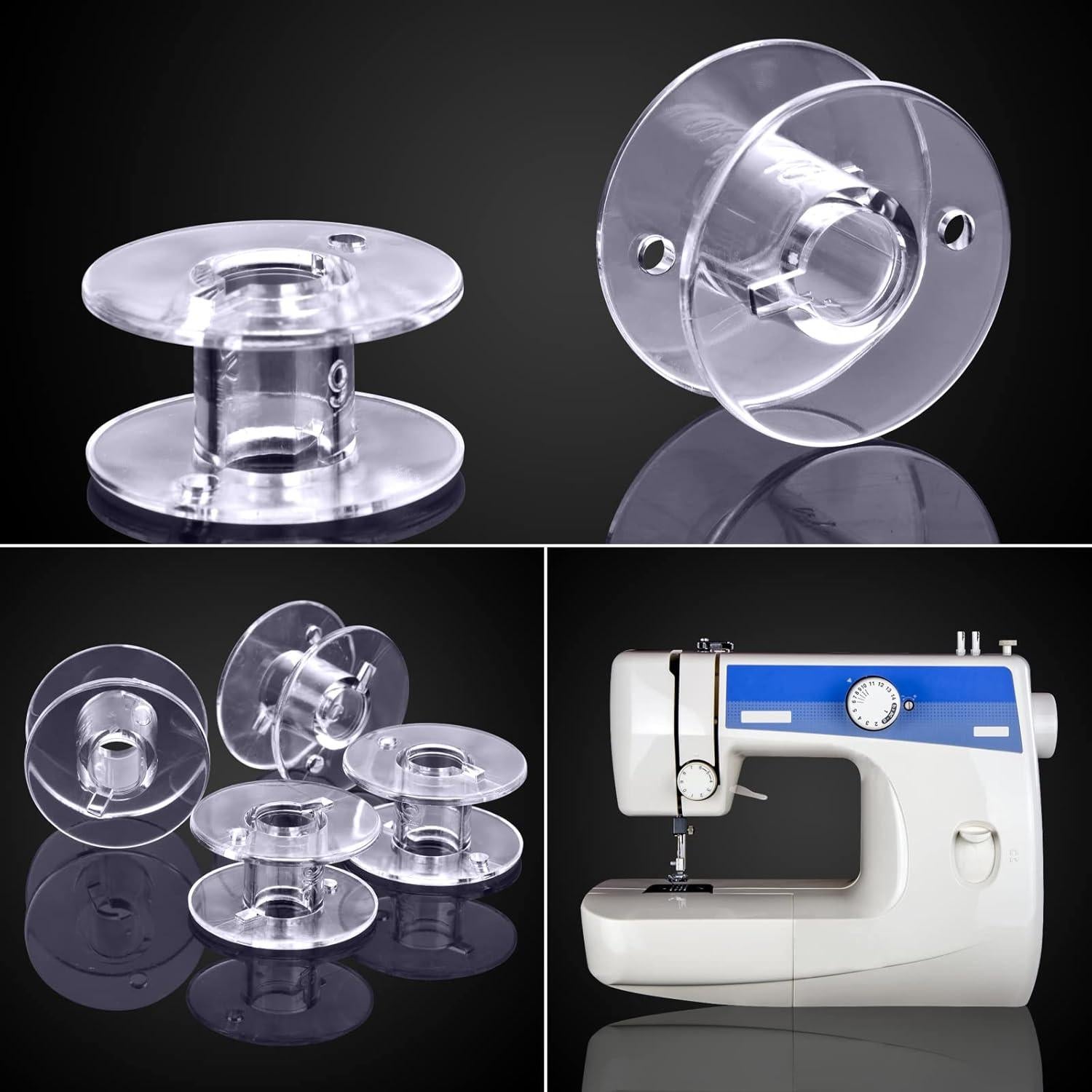 Bobinas para Máquina de Coser Eoehro 25 Pcs con Caja