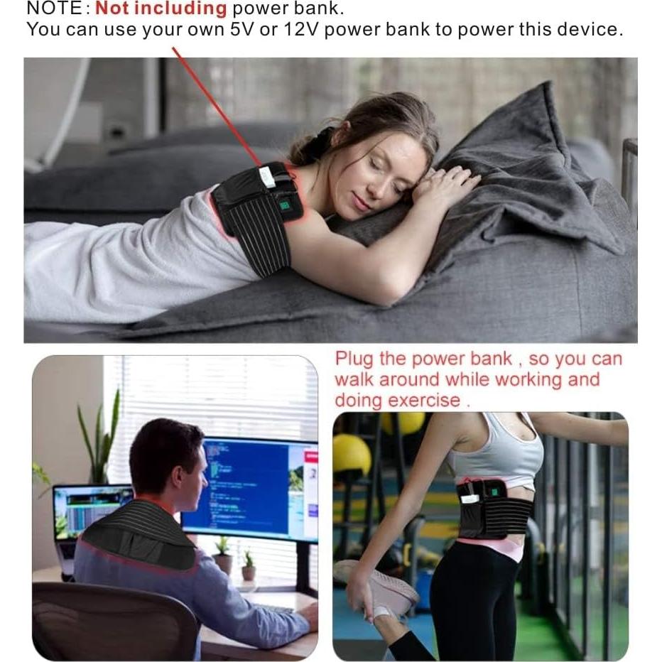 Dispositivo Terapia Luz Roja LOVTRAVEL 660nm 850nm Almohadilla