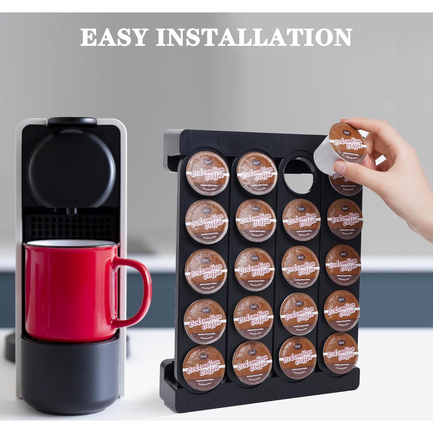 Soporte de Cápsulas de Café K Cup JMBTLUS Negro 20 Unidades