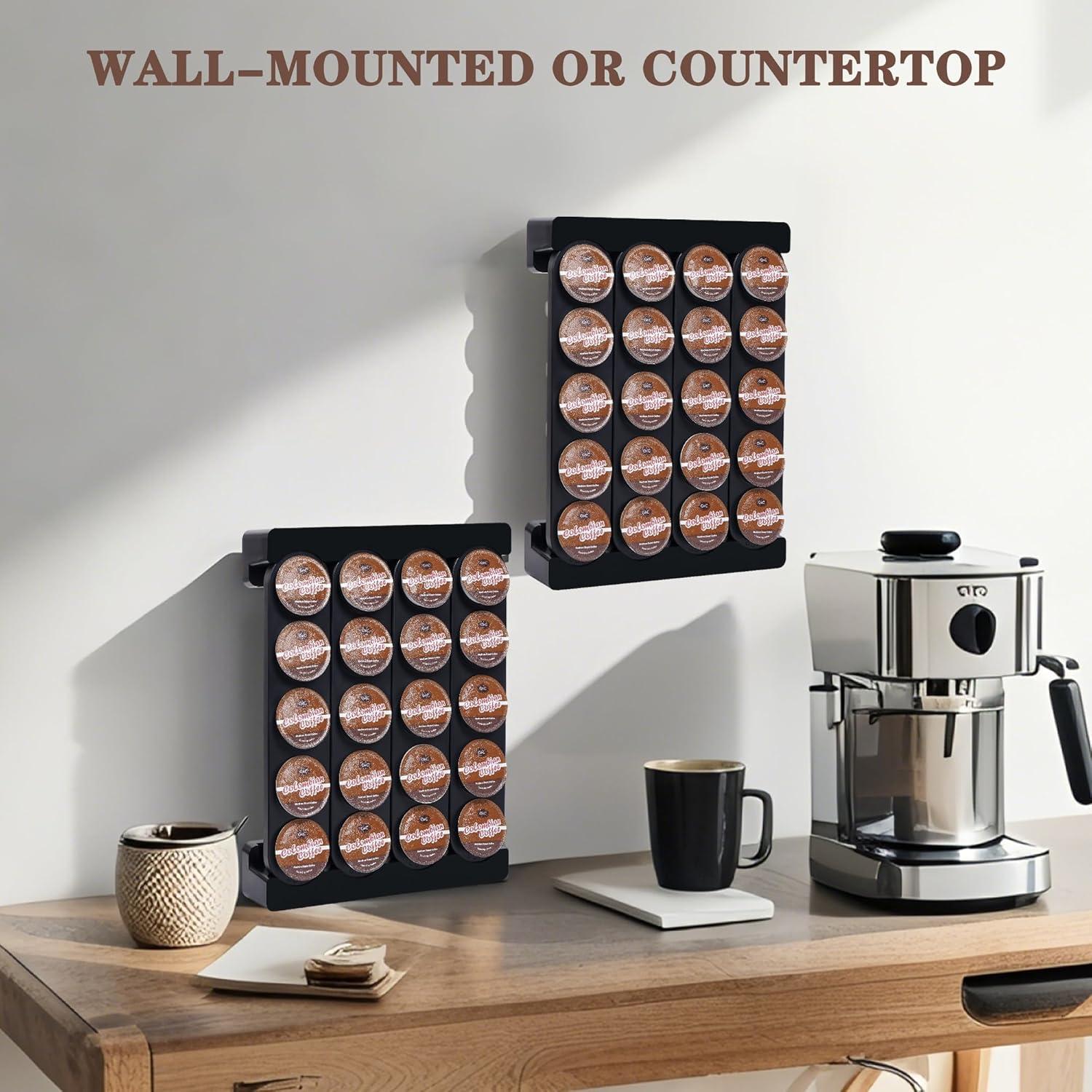 Soporte de Cápsulas de Café K Cup JMBTLUS Negro 20 Unidades