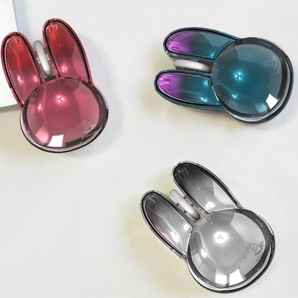 Ratón Inalámbrico GUGUELEC Conejito Rosa Bluetooth Doble Modo