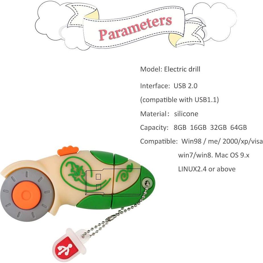 Unidad Flash USB 16GB Leizhan Cortador Rotatorio Colorido