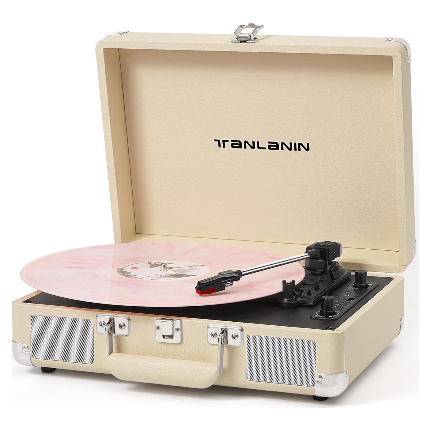 Reproductor de Vinilo TANLANIN TE-2021 Bluetooth 3 Velocidades