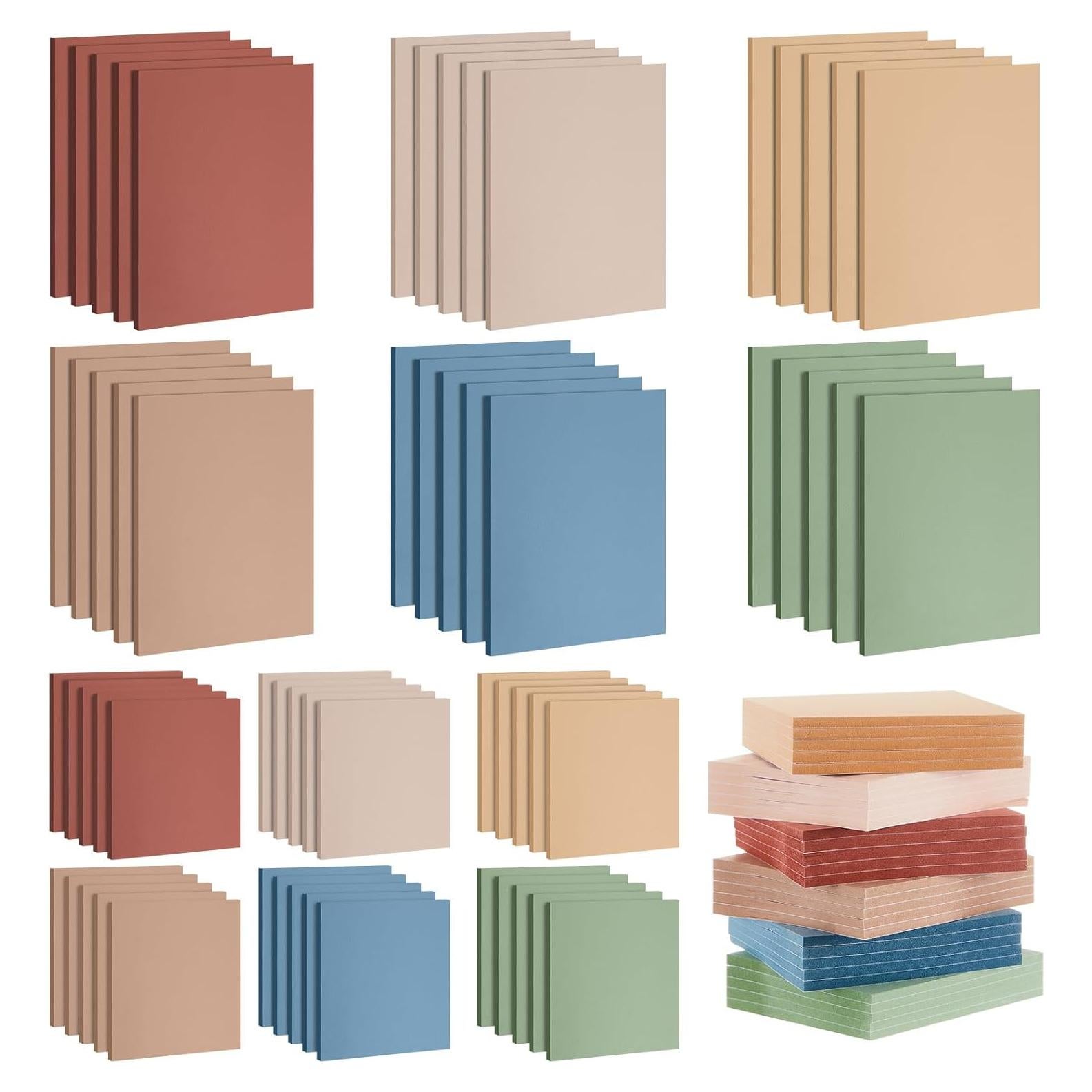 Paquete de 60 Notas Adhesivas Weekgrat Multicolor 1800 Hojas