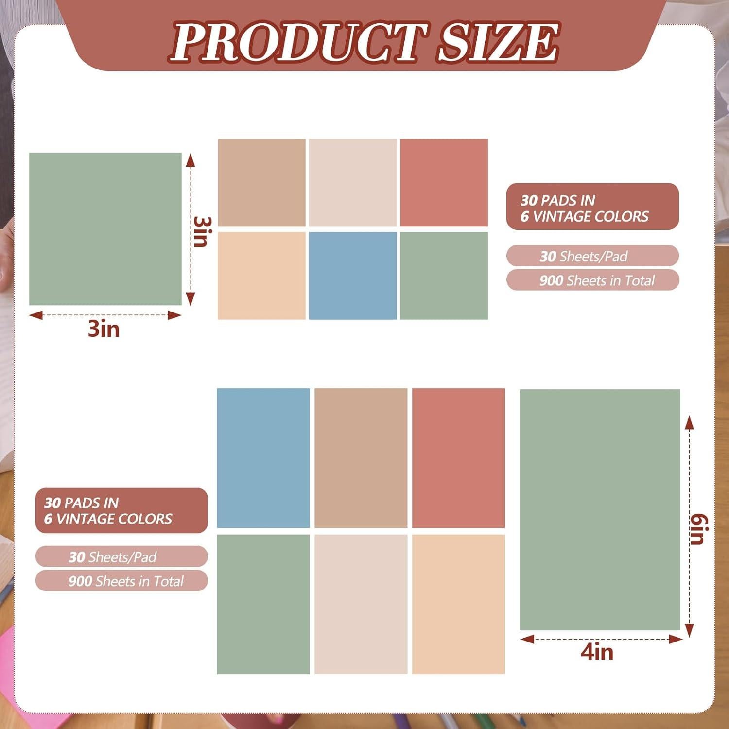 Paquete de 60 Notas Adhesivas Weekgrat Multicolor 1800 Hojas