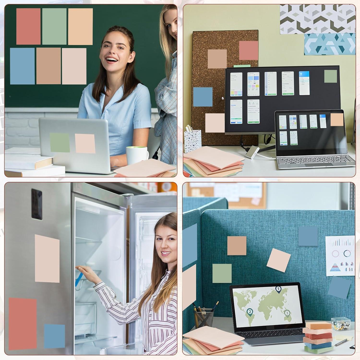 Paquete de 60 Notas Adhesivas Weekgrat Multicolor 1800 Hojas