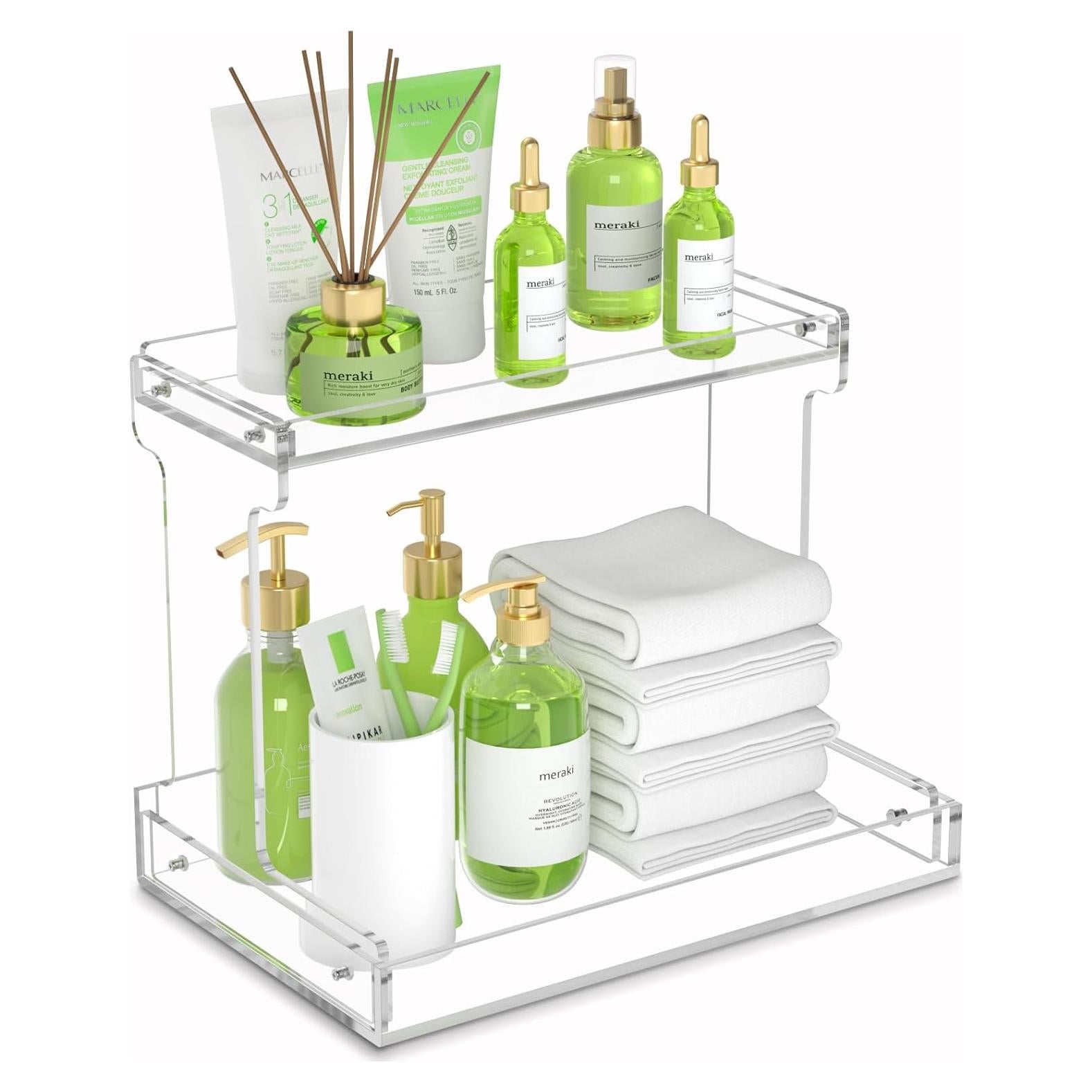 Organizador de Encimera de Baño NPPLUS 2 Niveles Acrílico