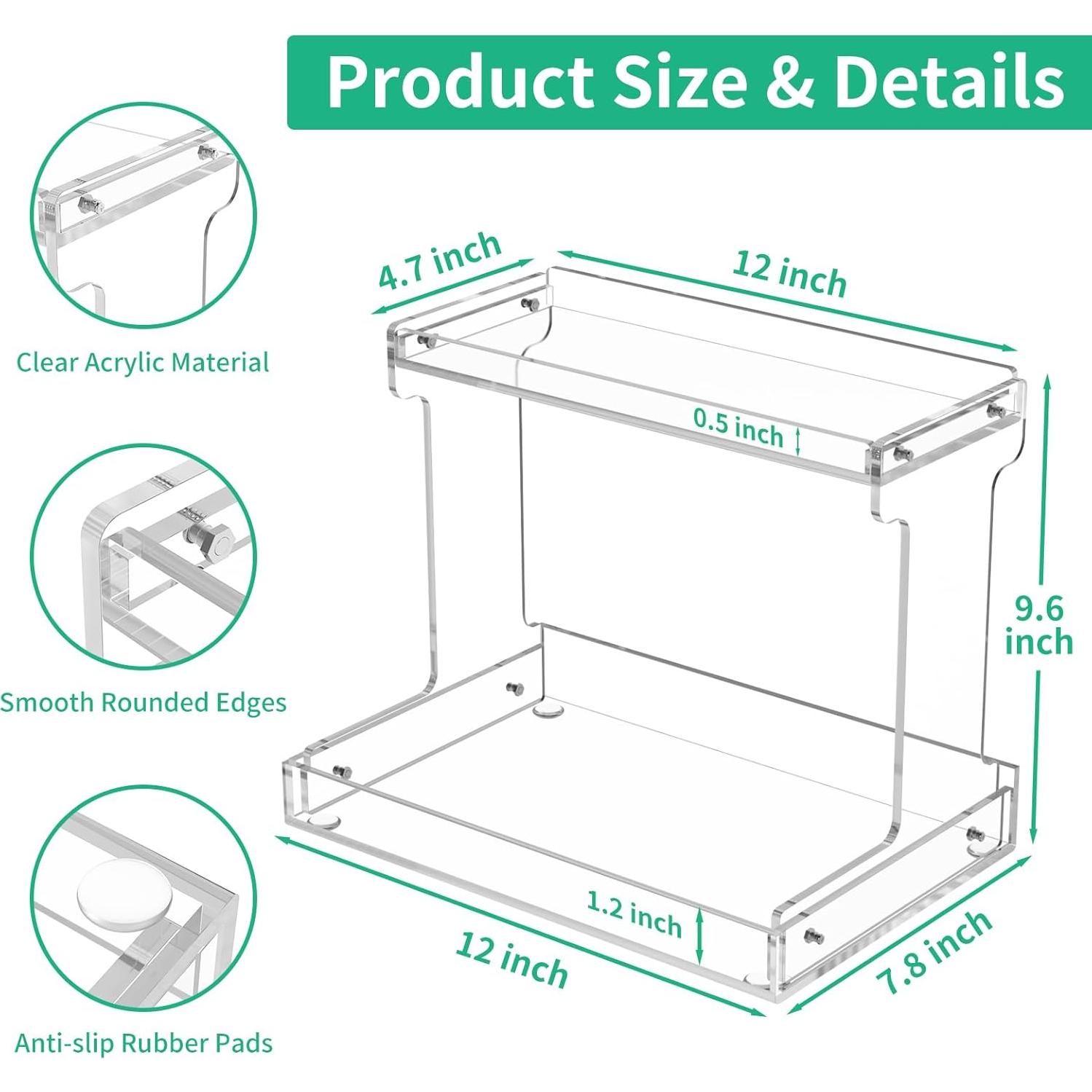 Organizador de Encimera de Baño NPPLUS 2 Niveles Acrílico