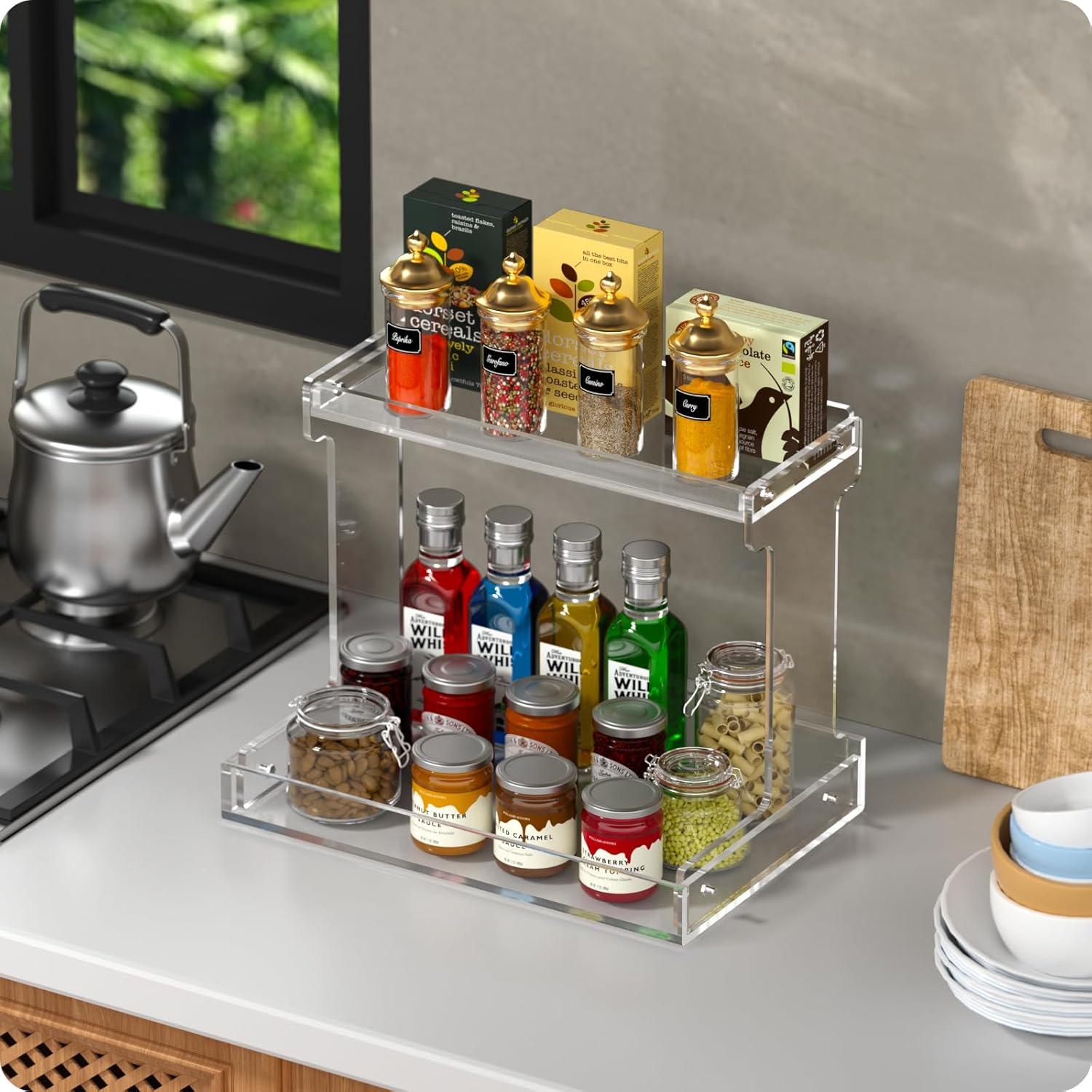 Organizador de Encimera de Baño NPPLUS 2 Niveles Acrílico