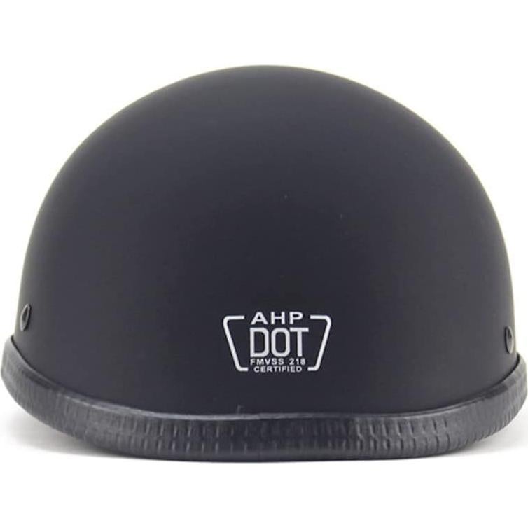 Casco de Motocicleta AZGAMES Alemán Mediano Negro Mate