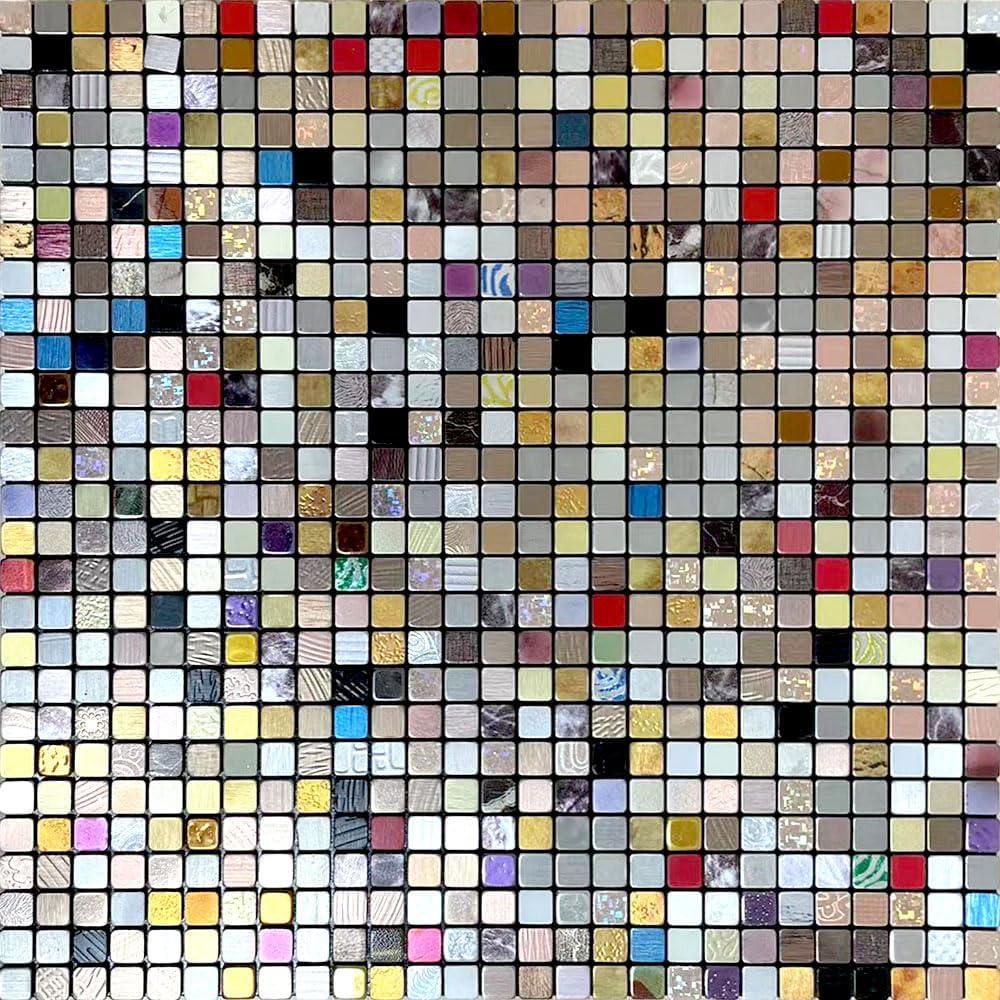 Azulejos Autoadhesivos Weimeisc 30x30 cm Mosaico Floral