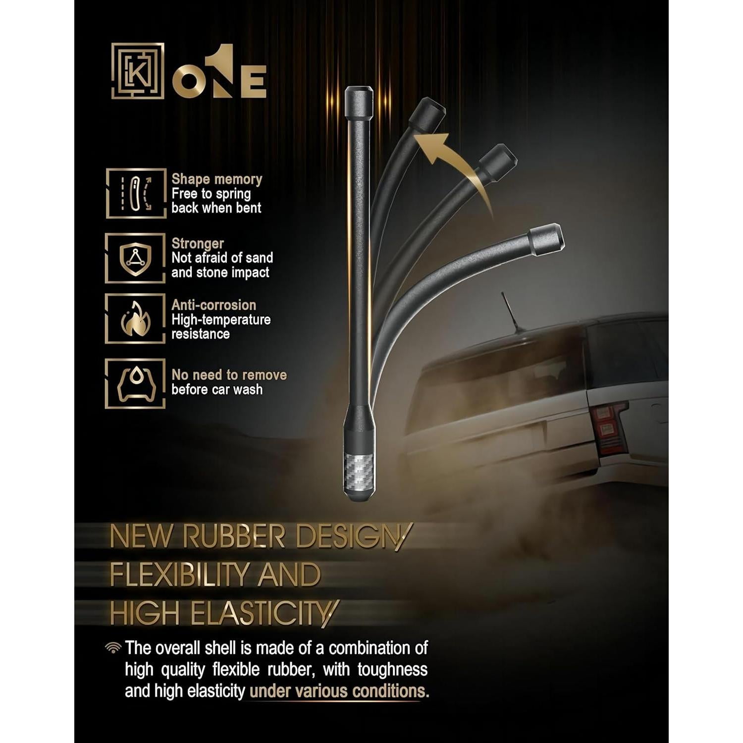 Antena de goma KEYO1E 20 cm para Mazda 2/3/5/6 - Alta calidad