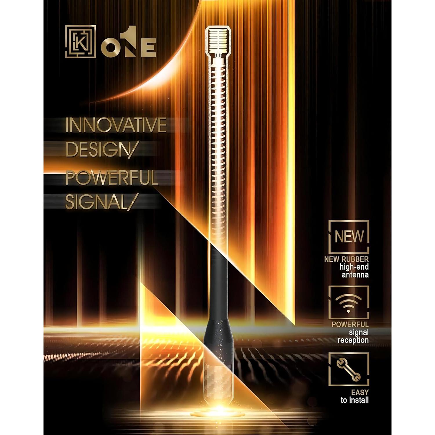 Antena de goma KEYO1E 20.1 cm para Mazda 2 3 5 6