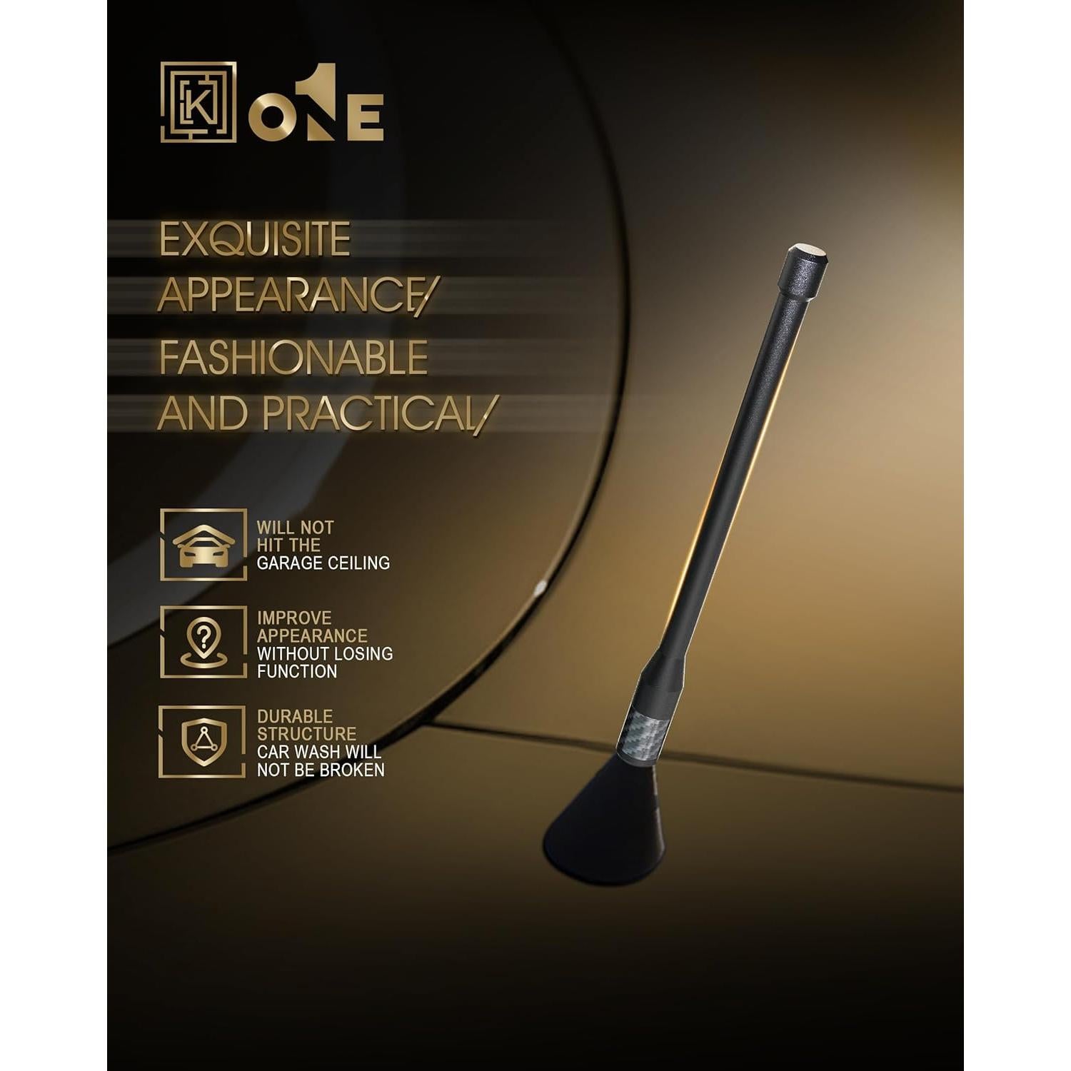 Antena de goma KEYO1E 20.1 cm para Jeep Compass 2007-2017