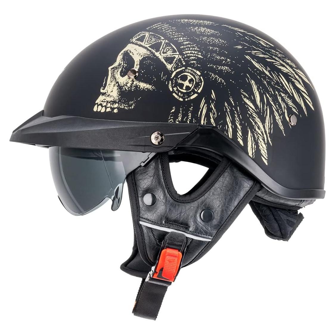 Casco VHF04 VCOROS Abierto con Visera Solar Ajustable