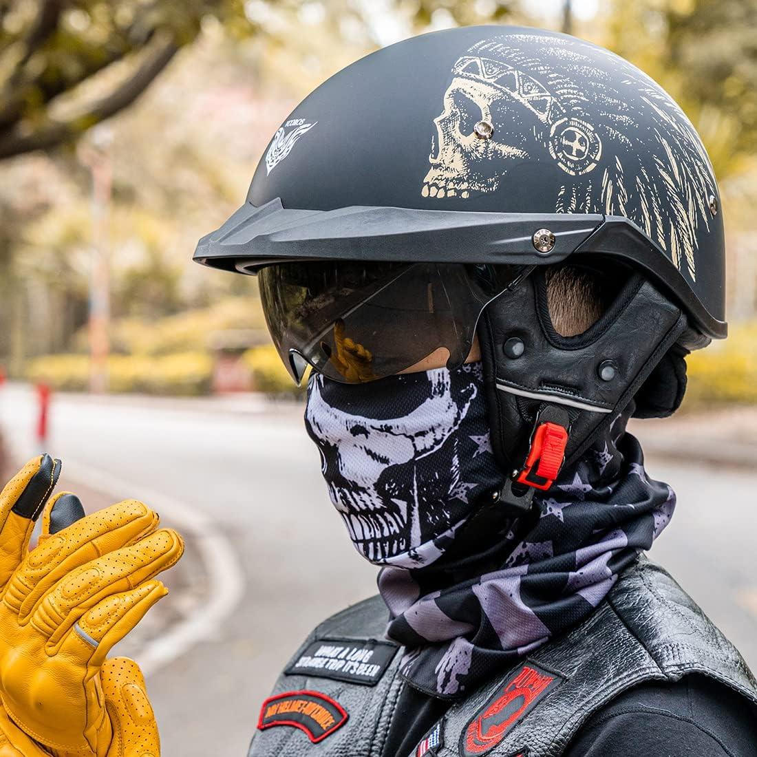 Casco VHF04 VCOROS Abierto con Visera Solar Ajustable