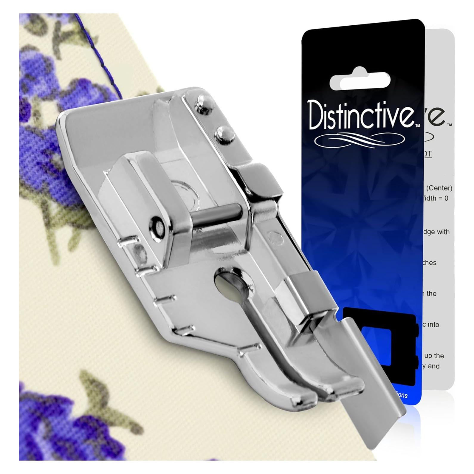 Pie de máquina de coser Distinctive 1/4" con guía - Bajo shank