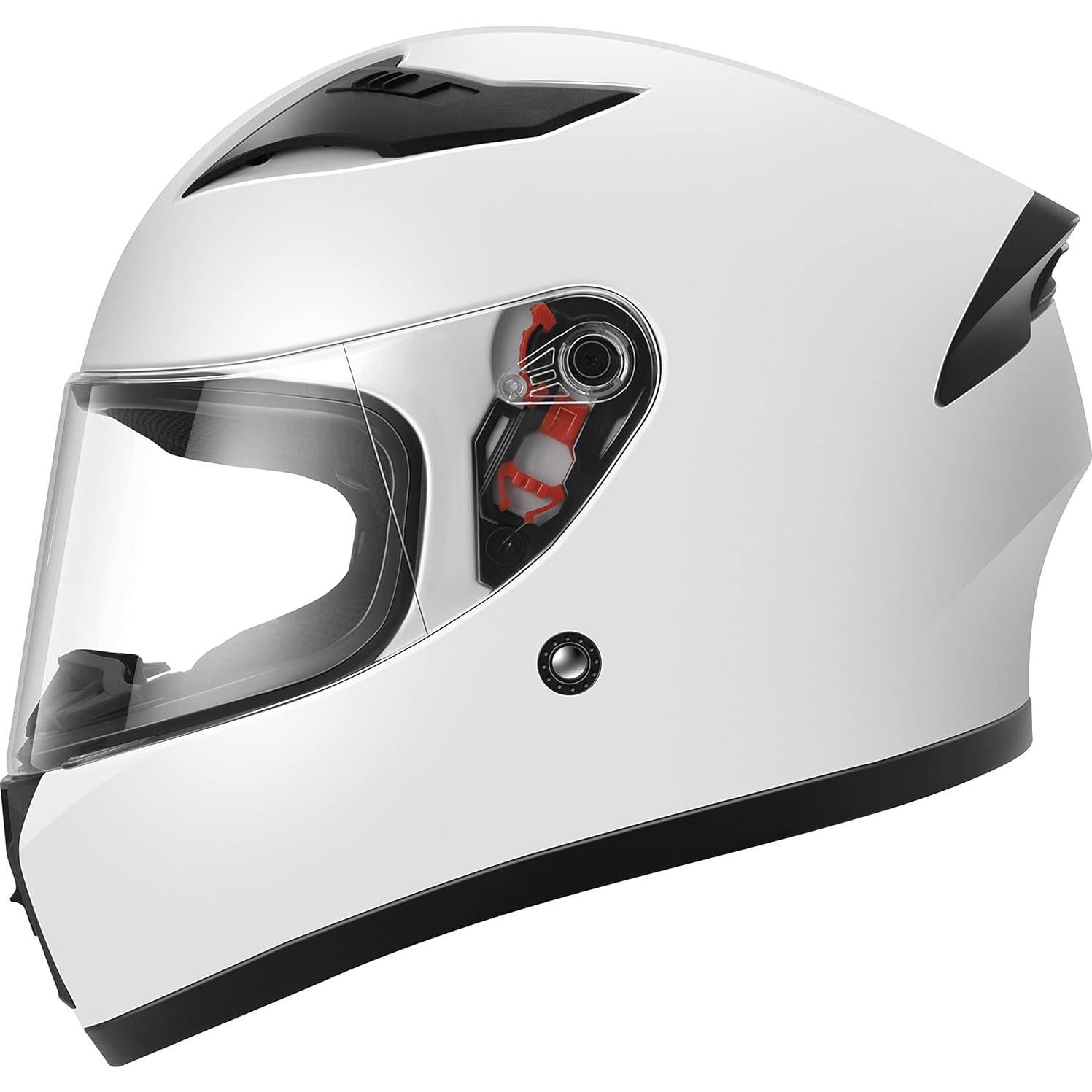 YEMA Casco de Moto Integral YM-832 Negro Mate Unisex