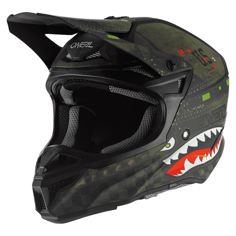 Casco O'Neal 5SRS Warhawk Off-Road Negro/Verde