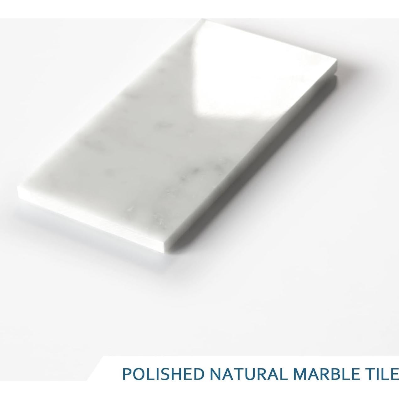 Azulejos de Mosaico de Piedra Natural SUNWINGS 40 Piezas 15x7.5 cm