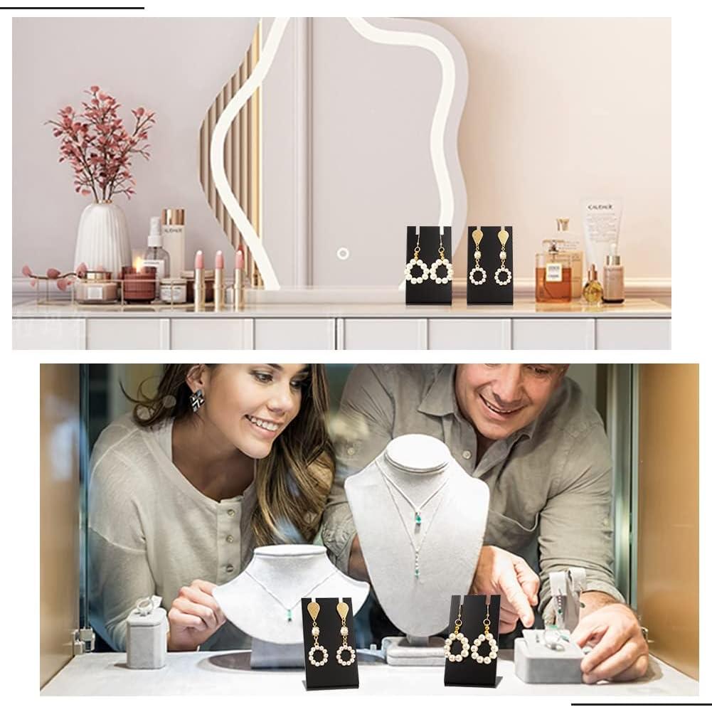 Soporte de Aretes Acrílico Negro PH PandaHall 10 Piezas 4.3x3.6x7.6 cm