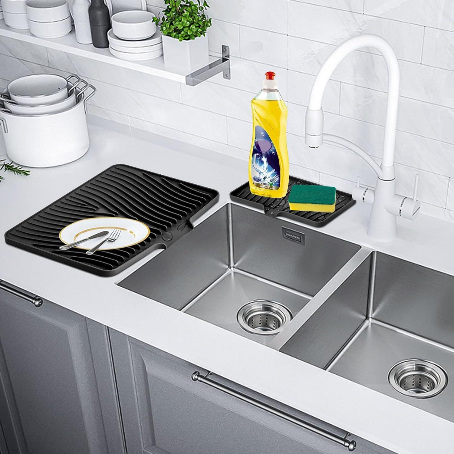 Alfombrilla de Secado de Platos TIKNIK Silicona Antideslizante 3 pcs